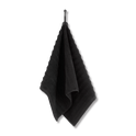 Serviette à main côtelée noir