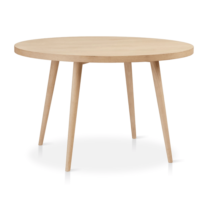 Table de salle à manger ronde en bois naturel