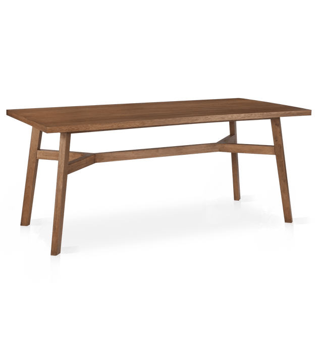 Mid-Century Modern Mango Wood Dining Table