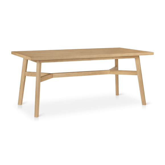 Mid-Century Modern Natural Wood Dining Table