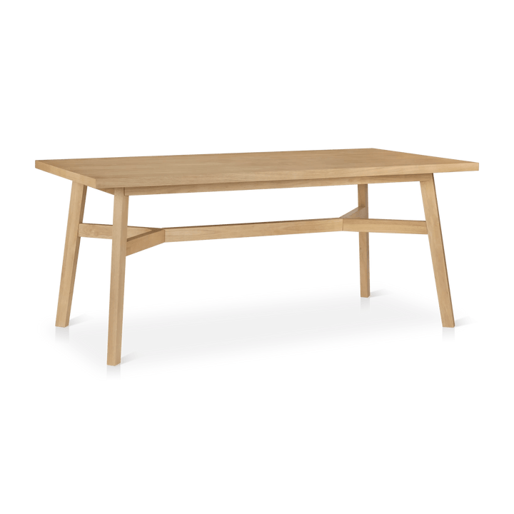 Mid-Century Modern Natural Wood Dining Table