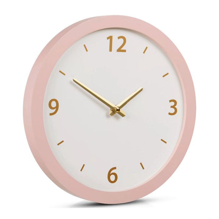 Round Pink Wall Clock