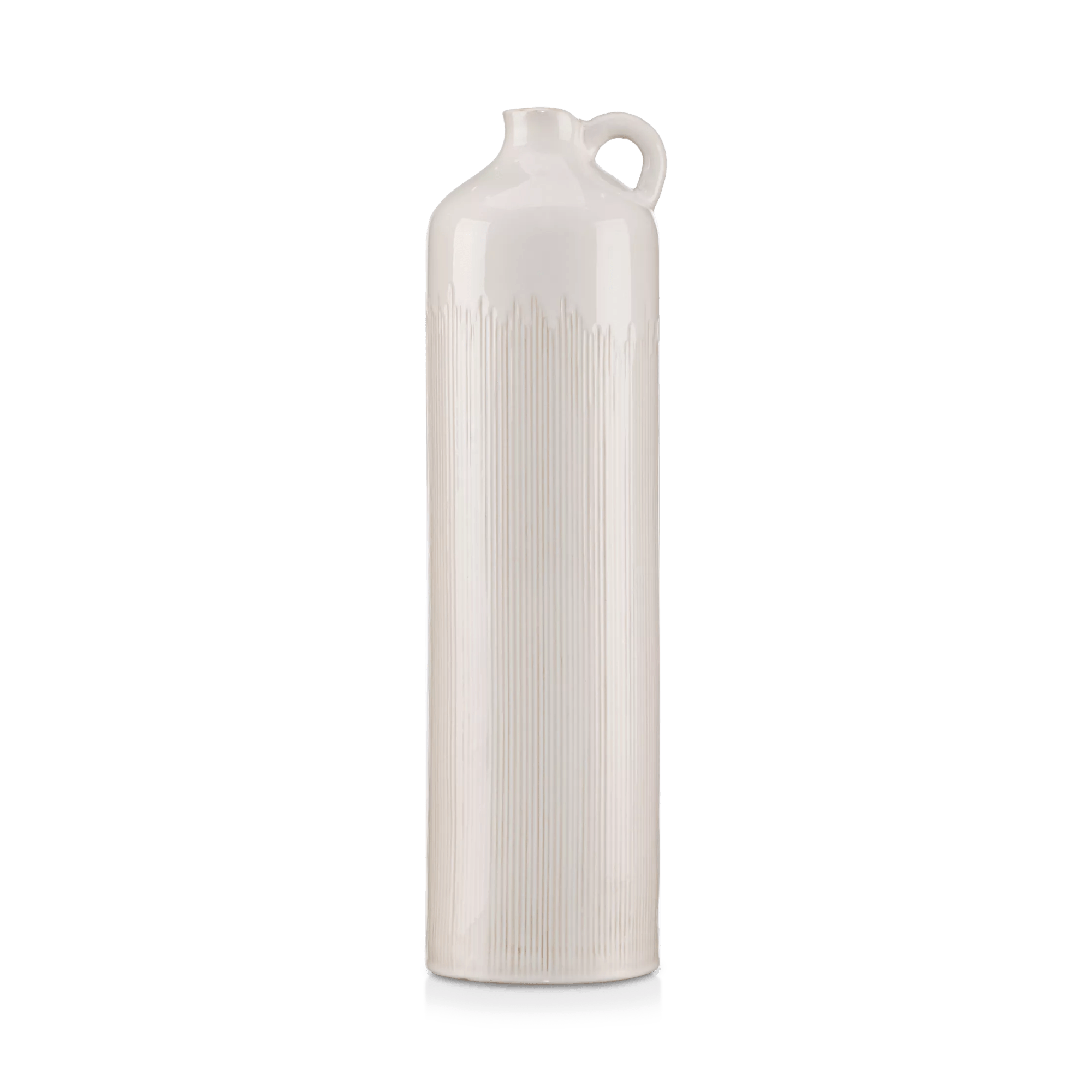 Vase de plancher en céramique avec poignée