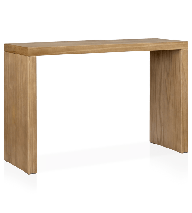 Console en bois naturel