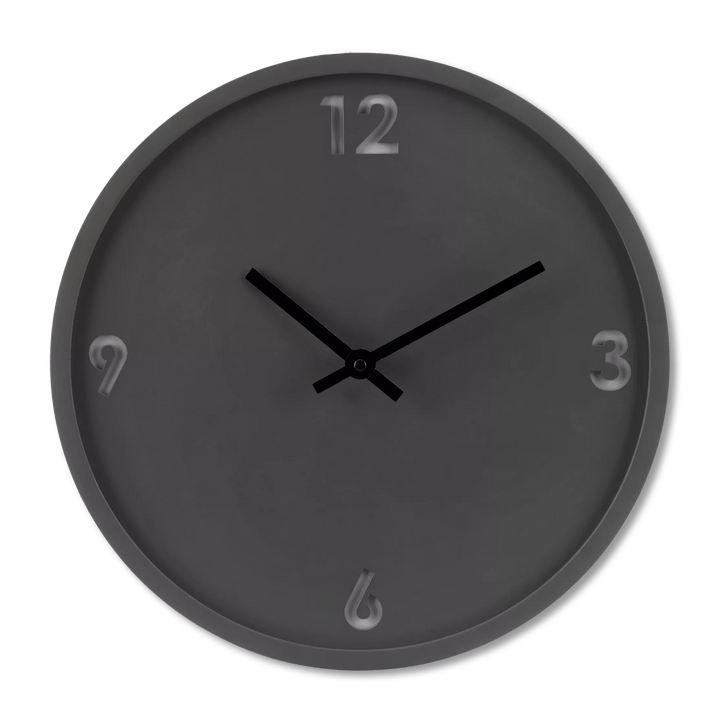 Black Metal Wall Clock
