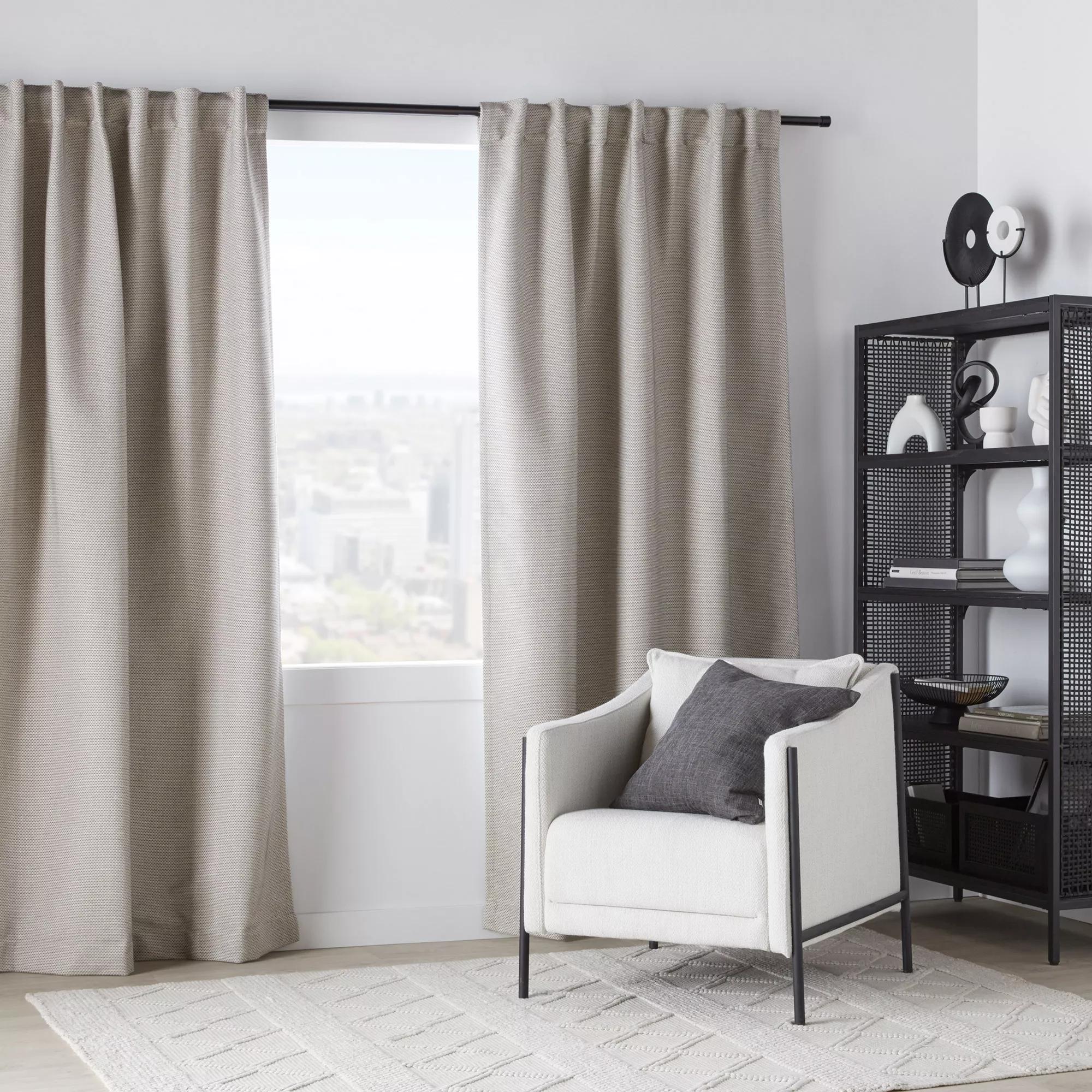 Ortega Blackout Back-Tab Curtain