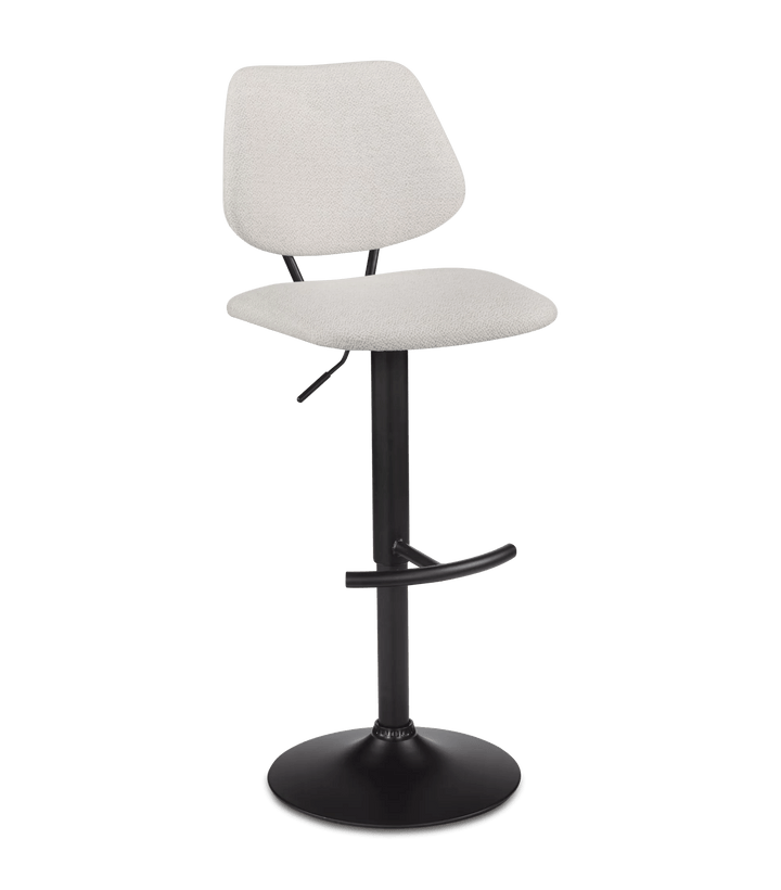 Fabric and Metal Adjustable Counter Stool