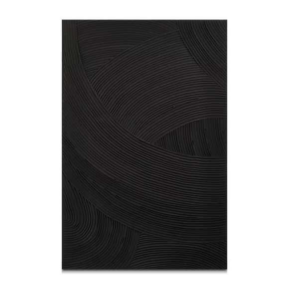 Peinture à l'huile abstraite en relief ton sur ton