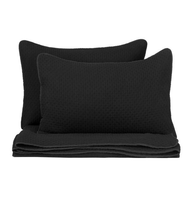 Black Nash Collection - 3-Piece Coverlet Set