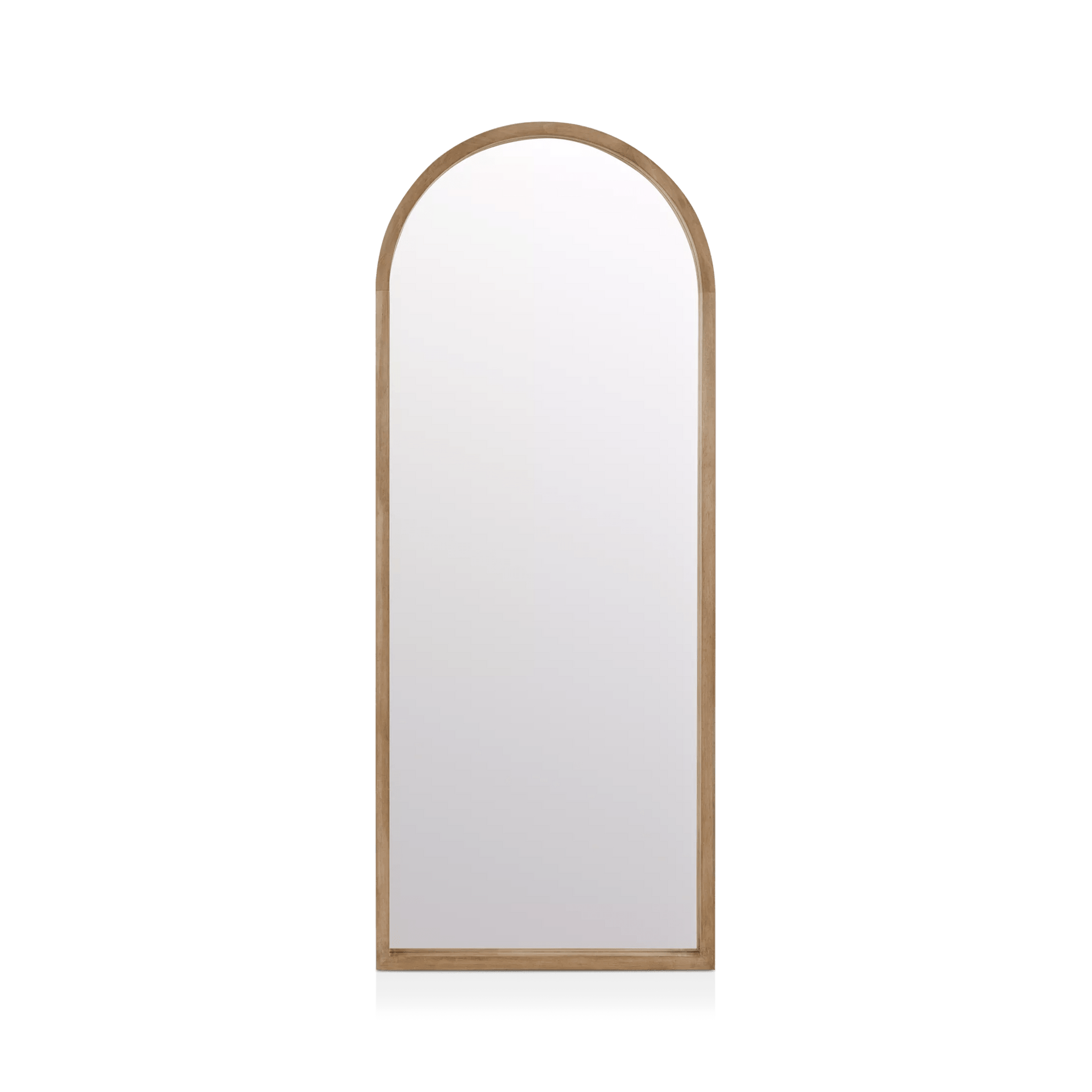Miroir plein pied en bois avec arche