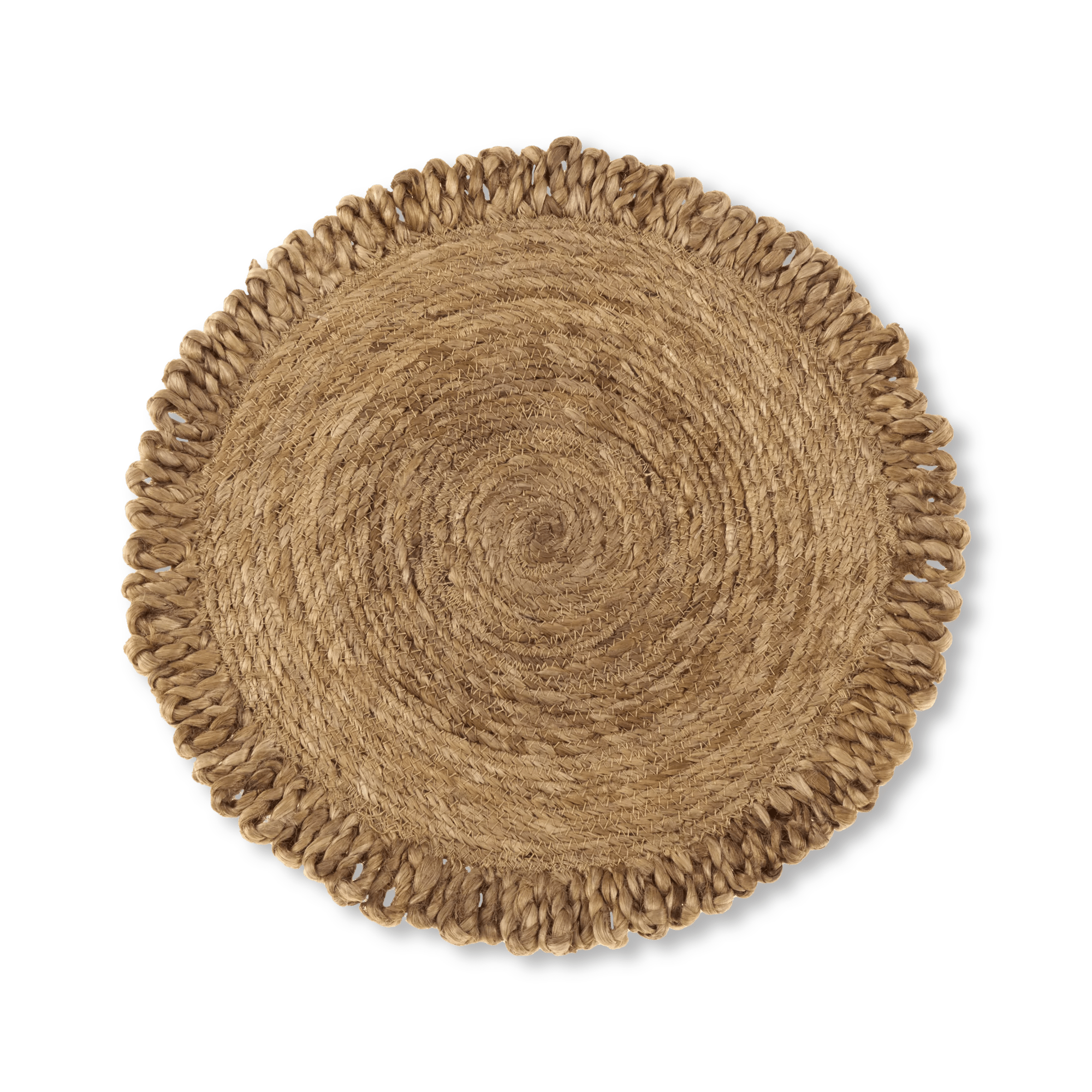 Napperon en fibre naturelle rond