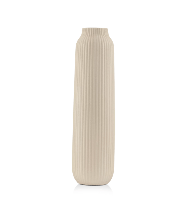 Ceramic Engraved Floor Vase