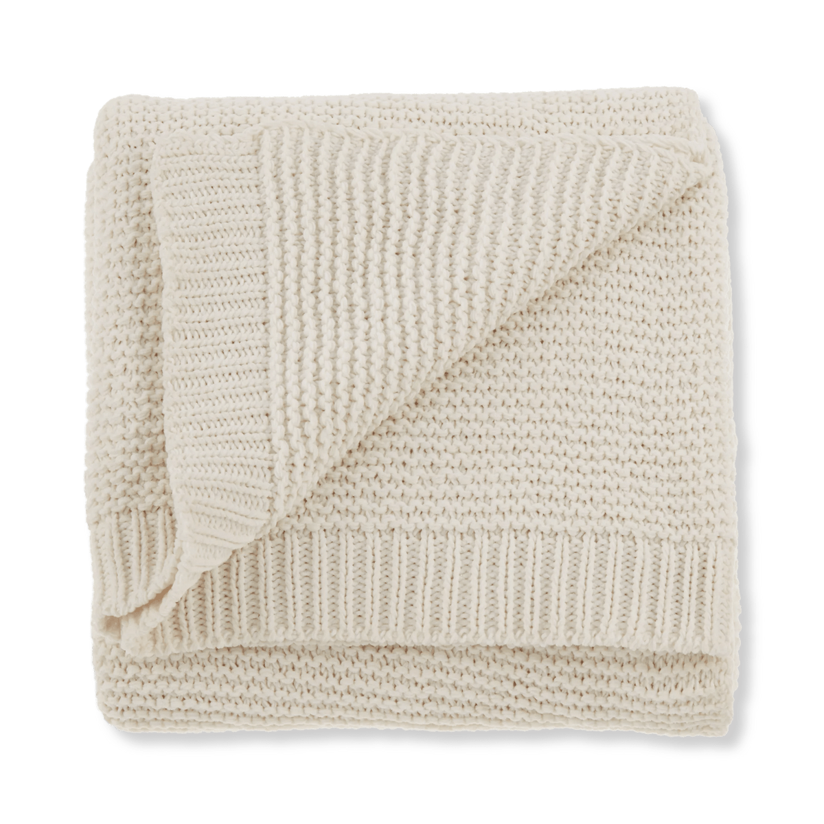 Bouclair White Lonny Woven Throw