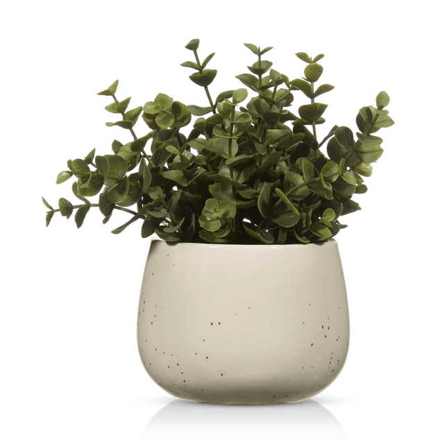 Artificial Plant in Beige Speckled Pot