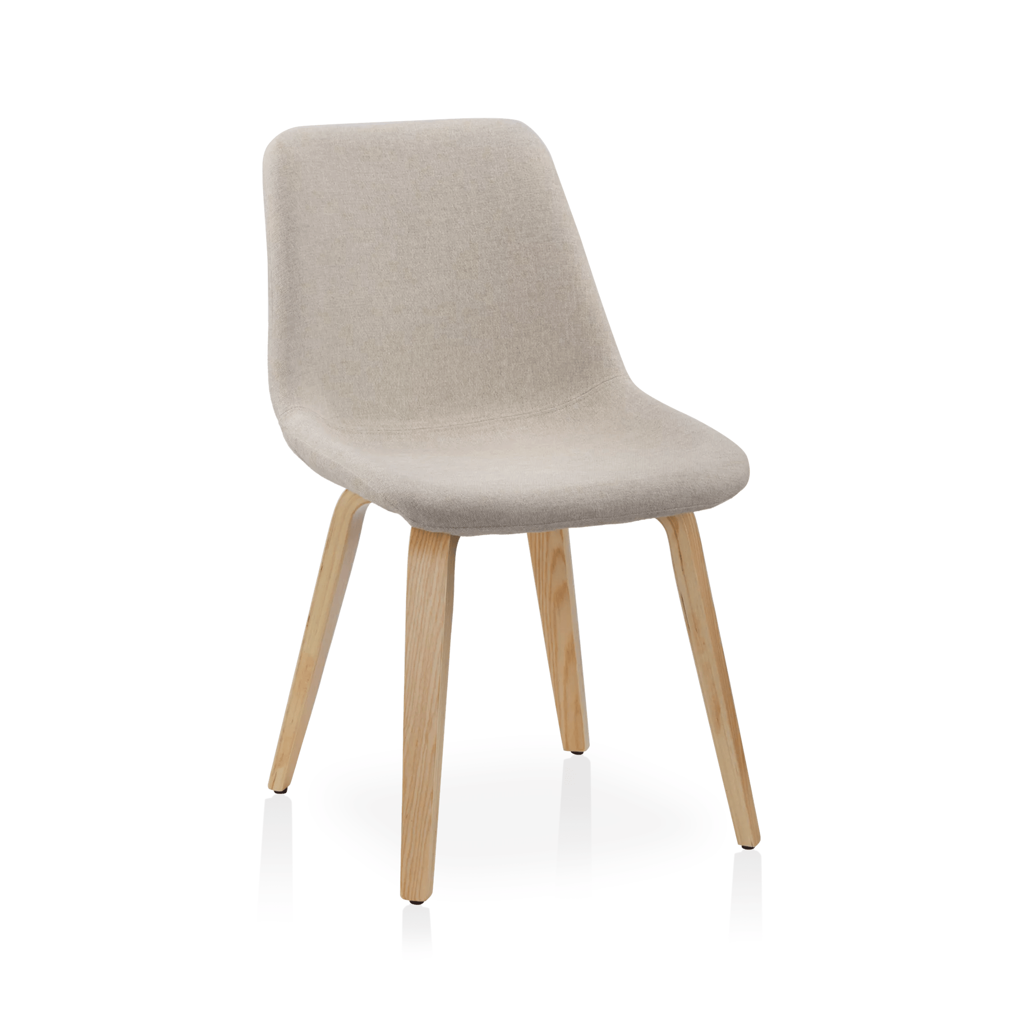 Chaise de salle à manger en tissu et en bois