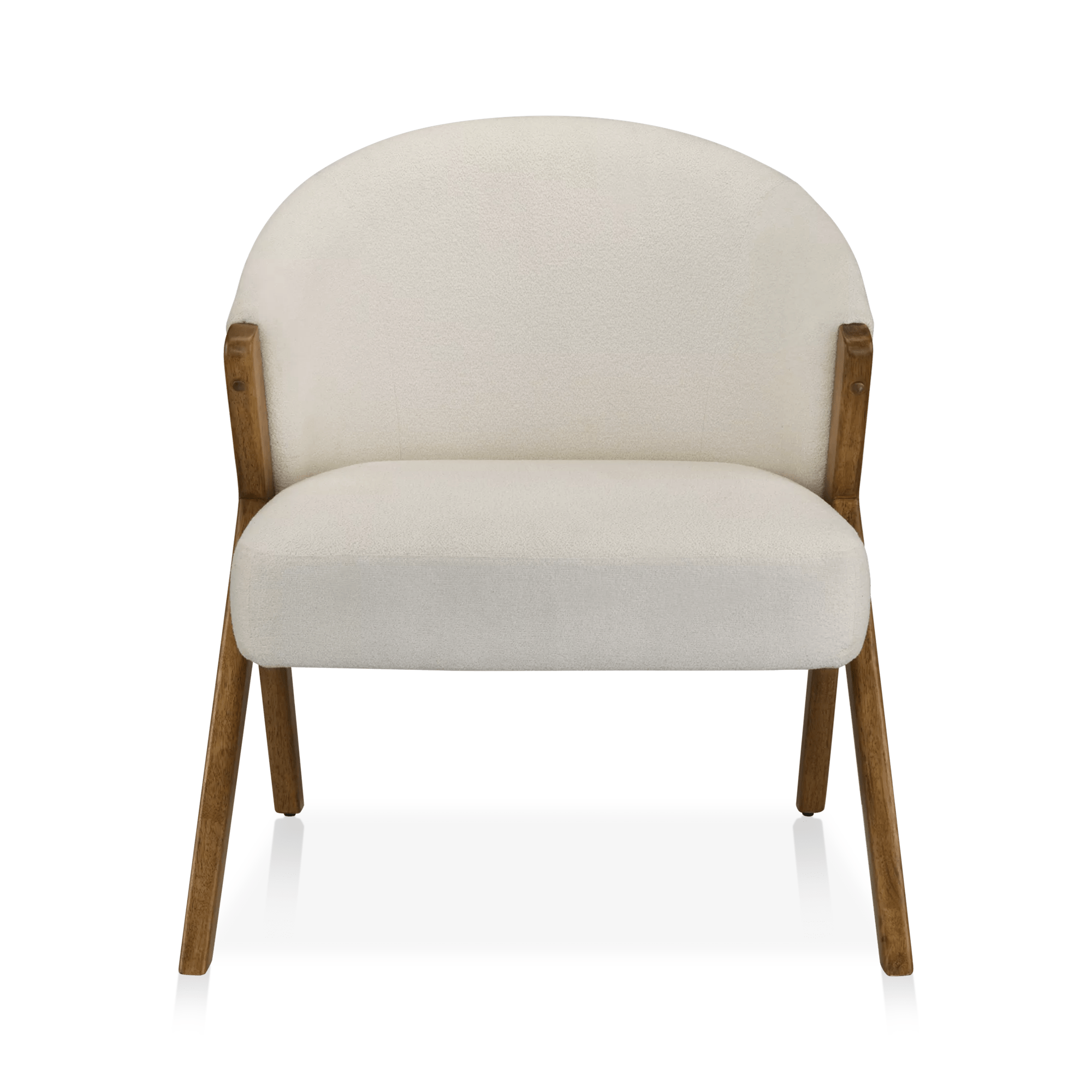Fabric and Wood Accent Chair – Bouclair - Main Image