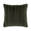 Green Cougar Faux Fur Throw Pillow