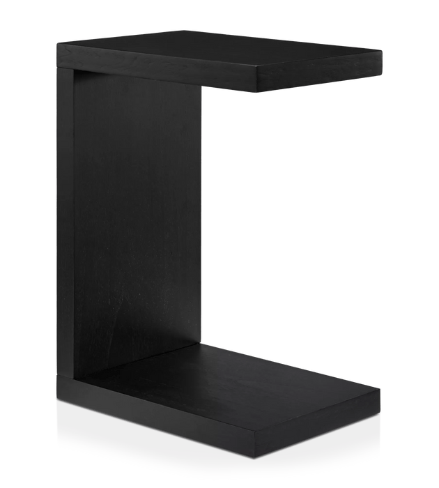 Table d'appoint en bois noir
