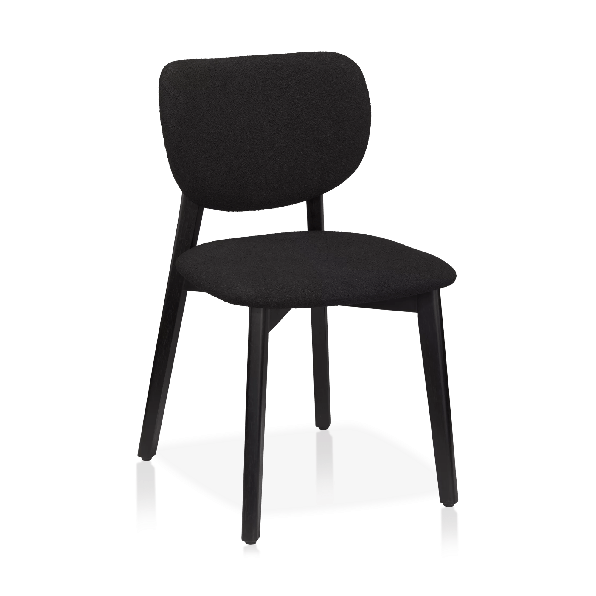 Fabric and Wood Dining Chair