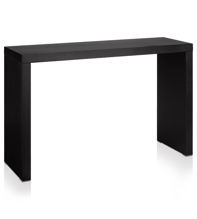 Black Wood Veneer Console Table