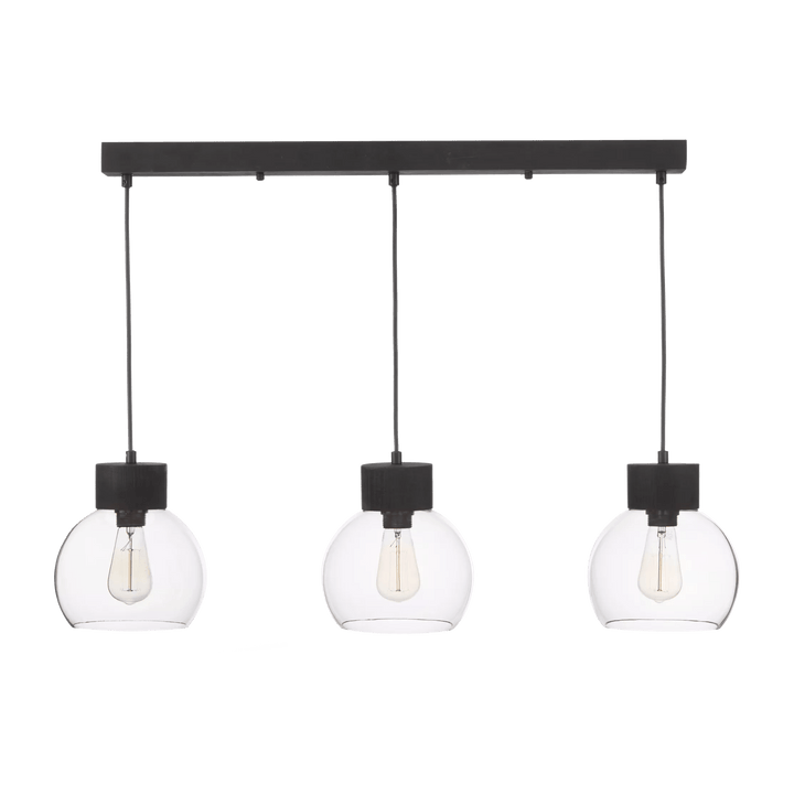 Glass and Metal Ceiling Lamp