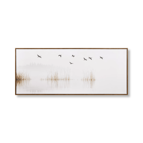 Cadre imprimé d'un vol d'oiseau