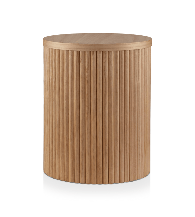 Table d'appoint en bois naturel