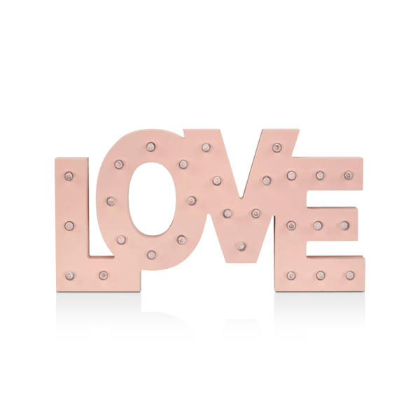 Love Letter Sign with LED Lights