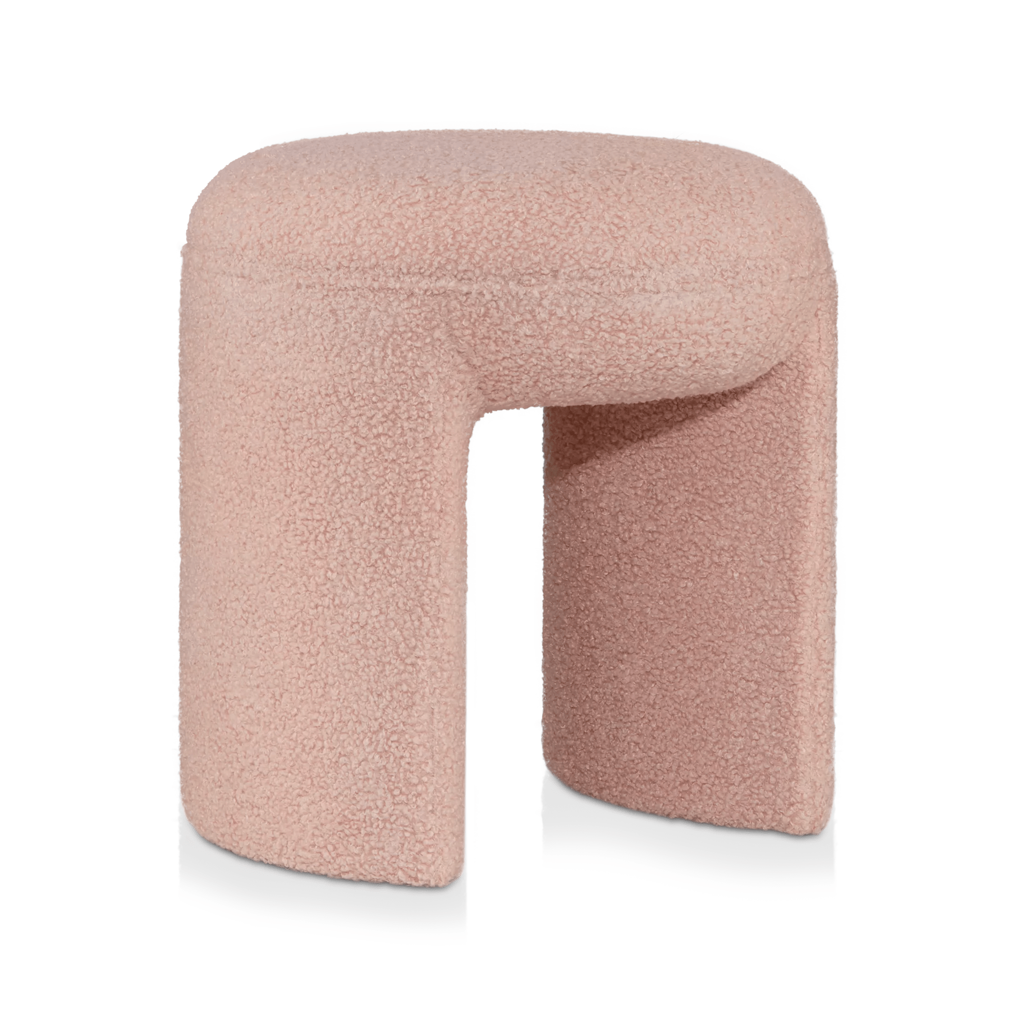 Banc ottoman bouclé