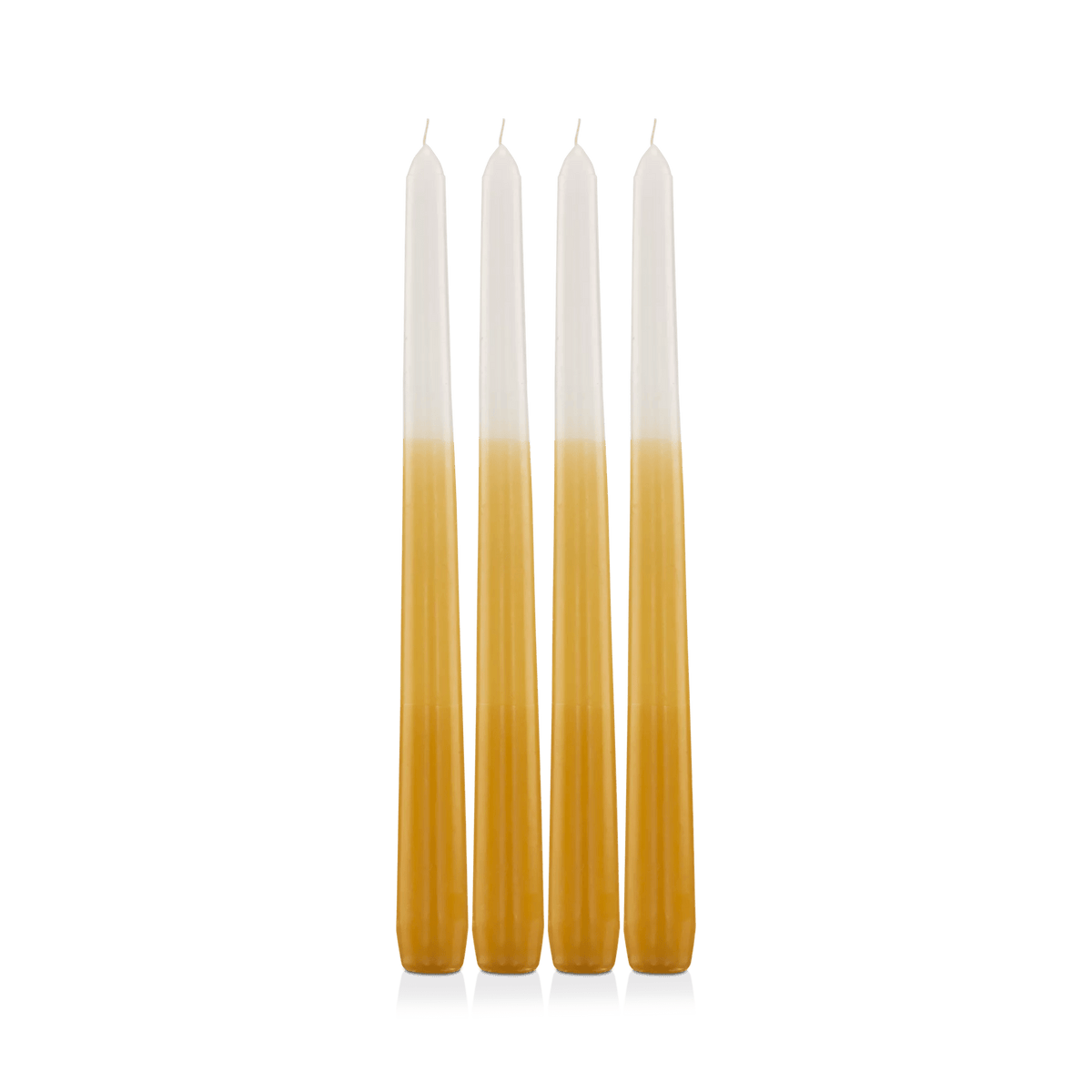 Set of 4 Tapered 3-Tone Candles
