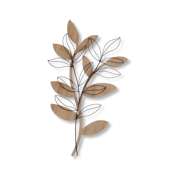 Wire Stems on Wood Wall Art