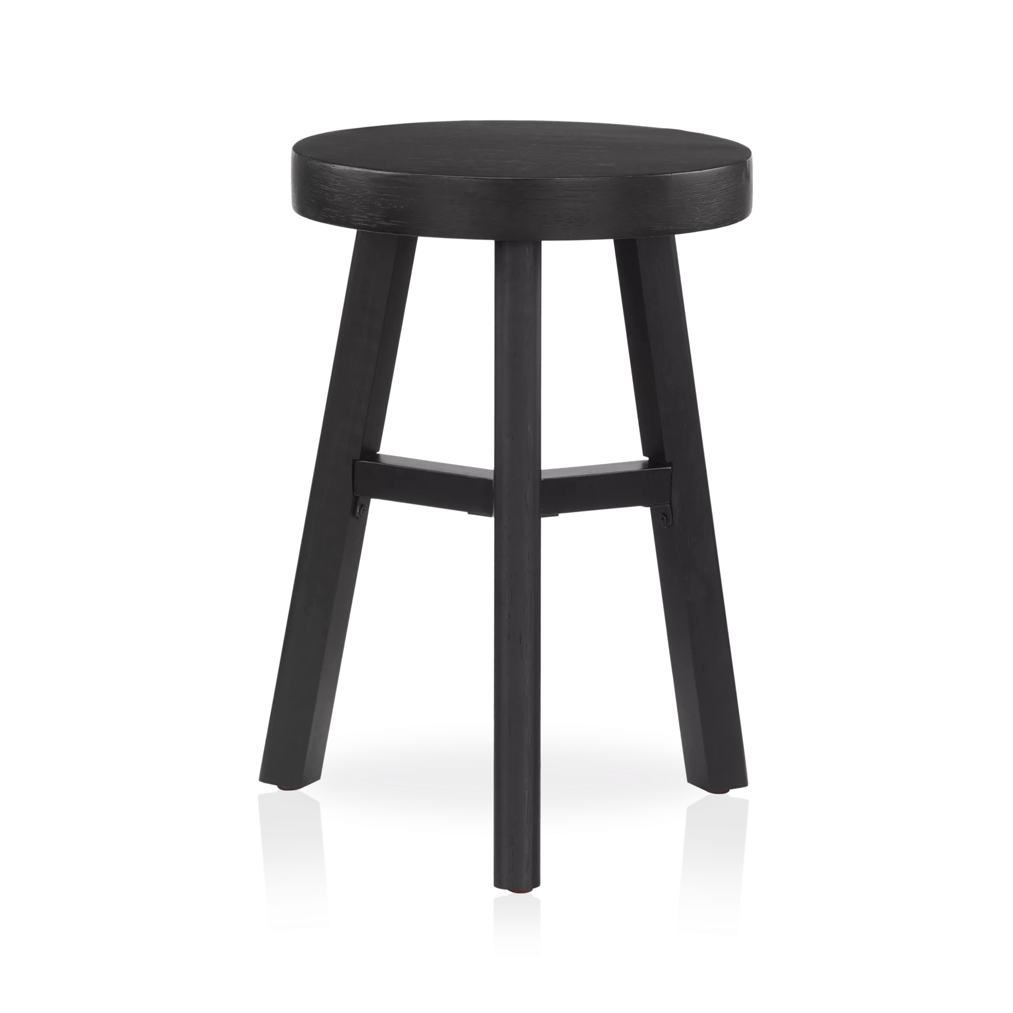 Black Wood Stool
