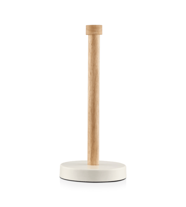 Wood and Metal Paper Towel Holder