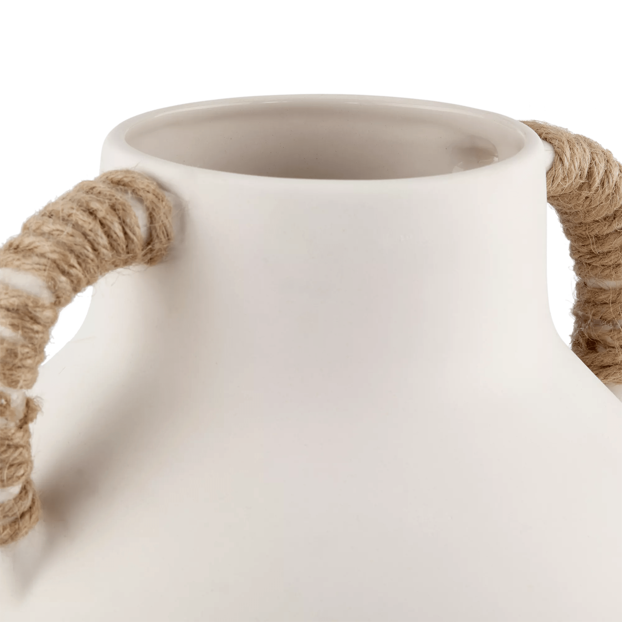 Ceramic Table Vase with Rope on Handles – Bouclair