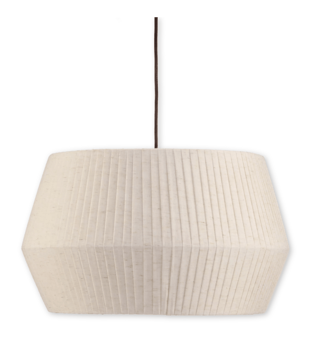 Lampe suspendue en lin