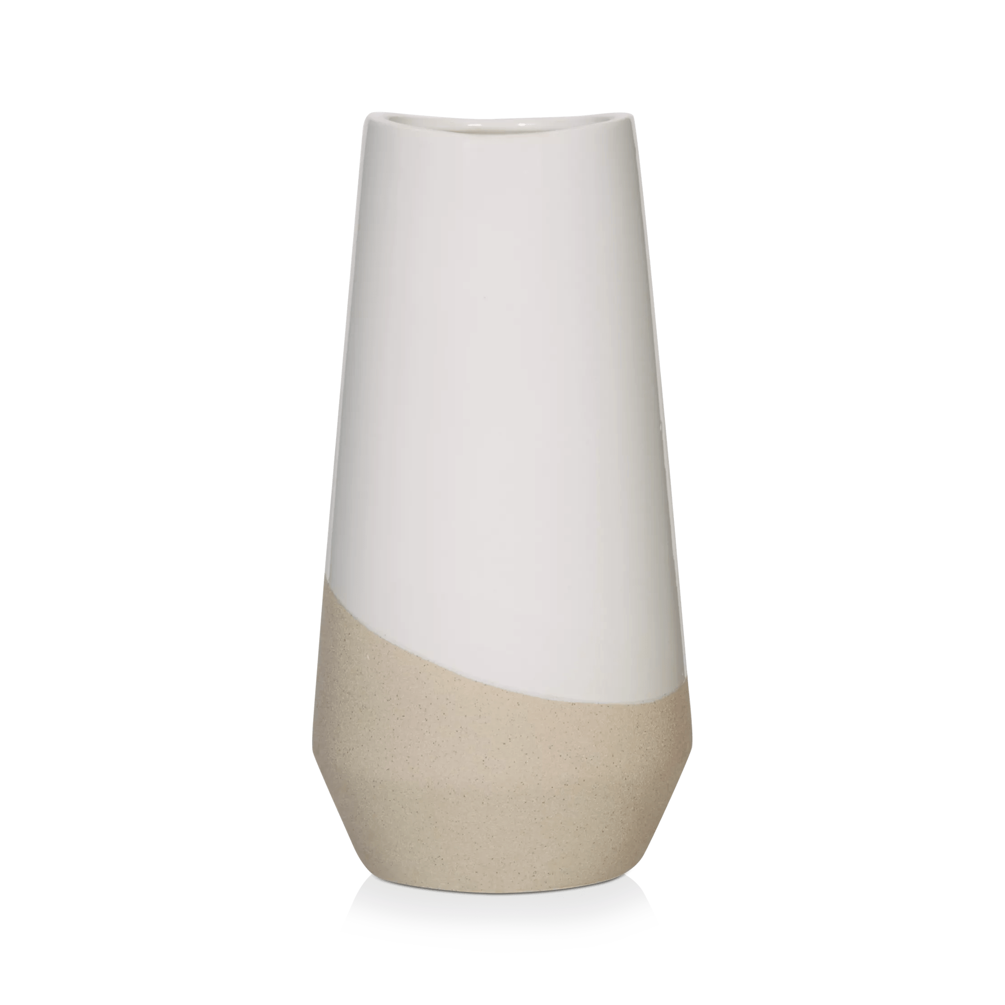 Vase de table en céramique à 2 tons