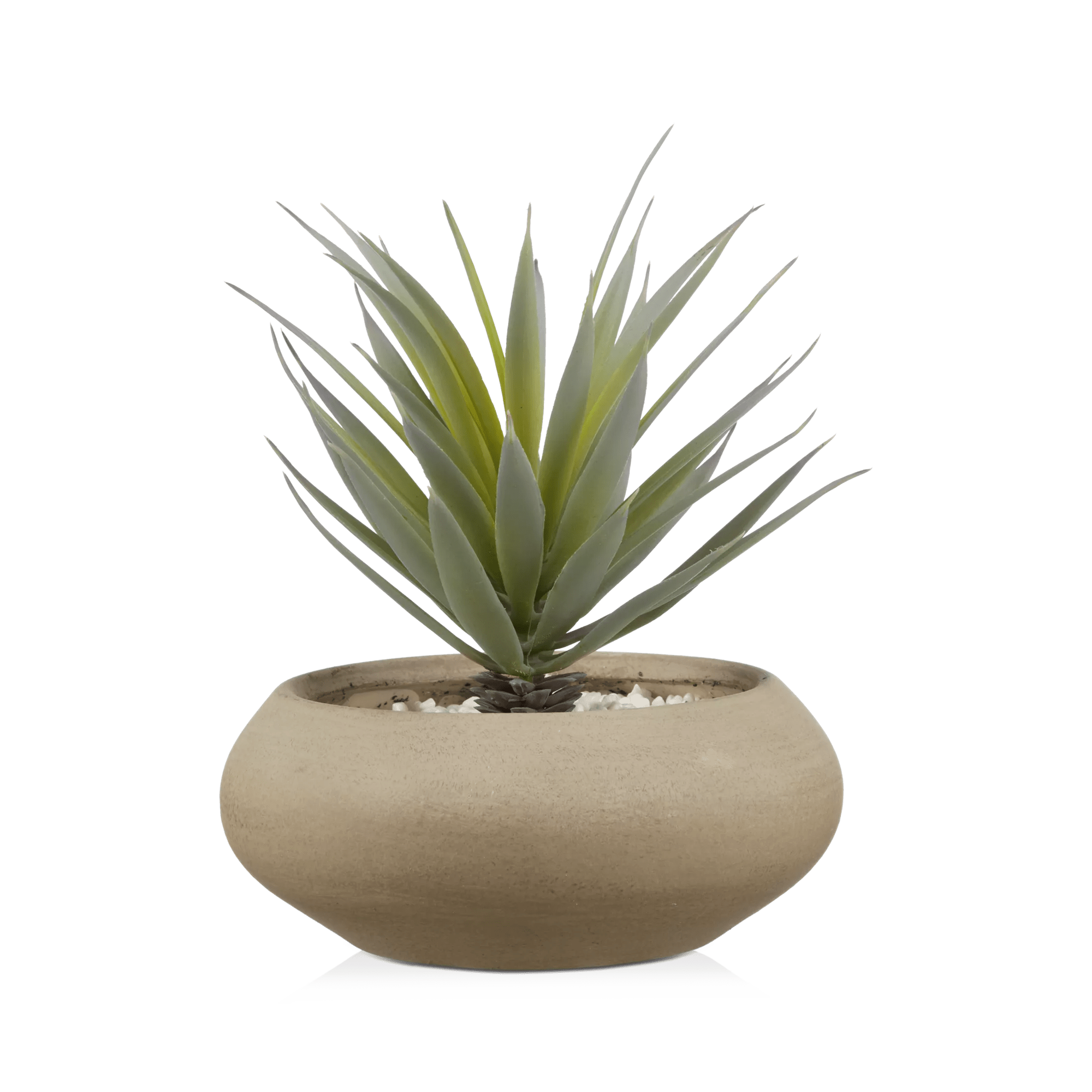 Plante artificielle dans un pot en céramique