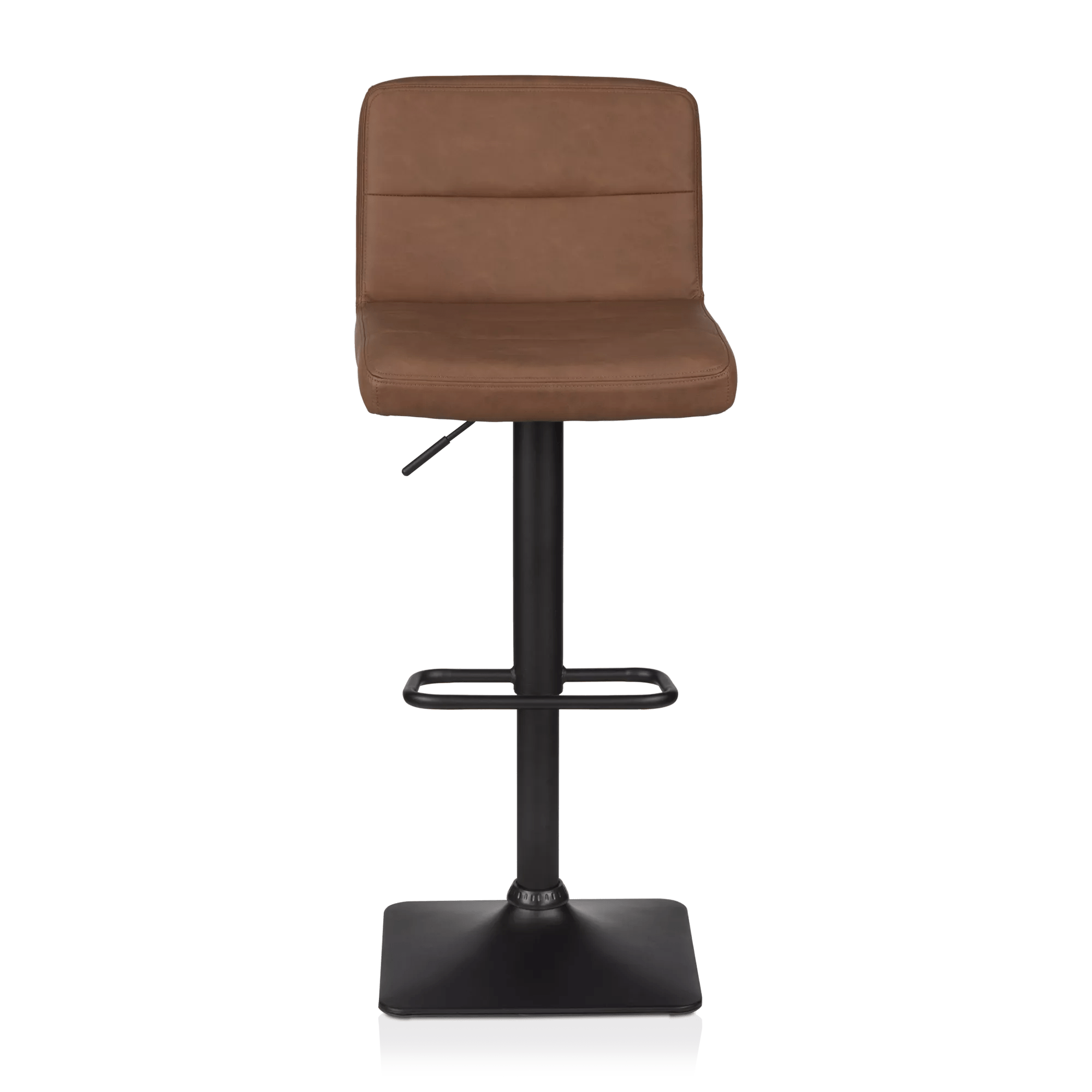 Rust Matte Faux Leather and Metal Adjustable Bar Stool – Bouclair