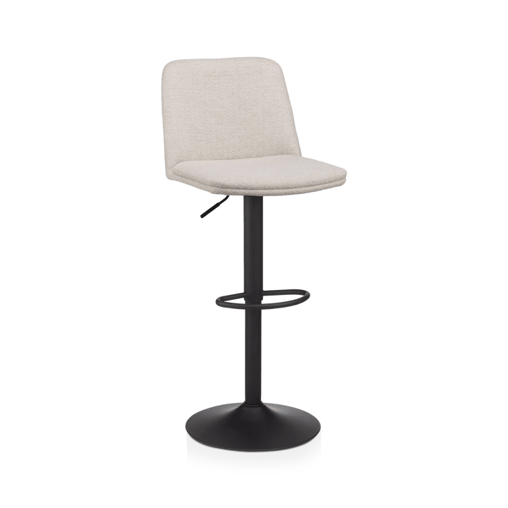 Fabric and Metal Adjustable Bar Stool
