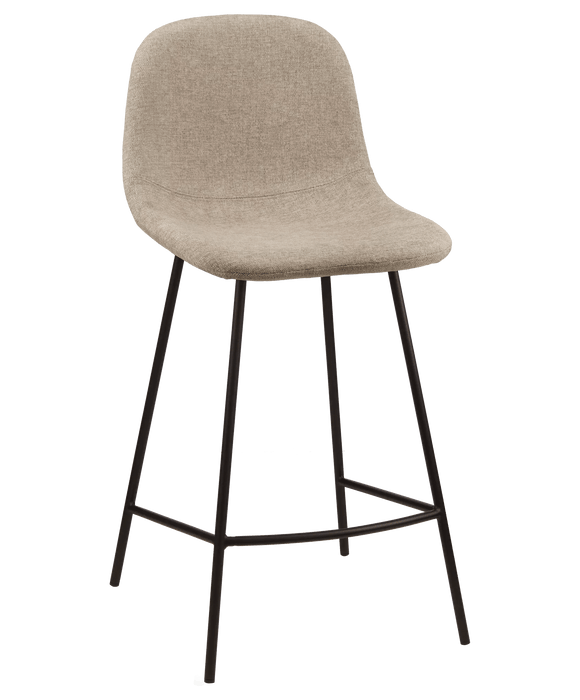 Fabric and Metal Bar Stool