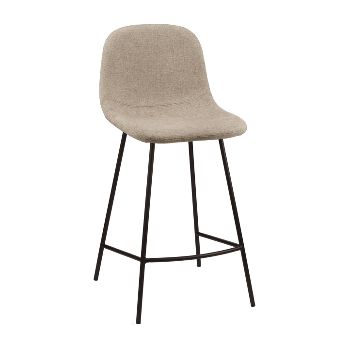 Fabric and Metal Bar Stool