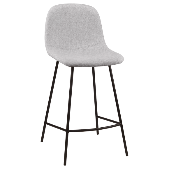 Tabouret de bar en tissu et en métal