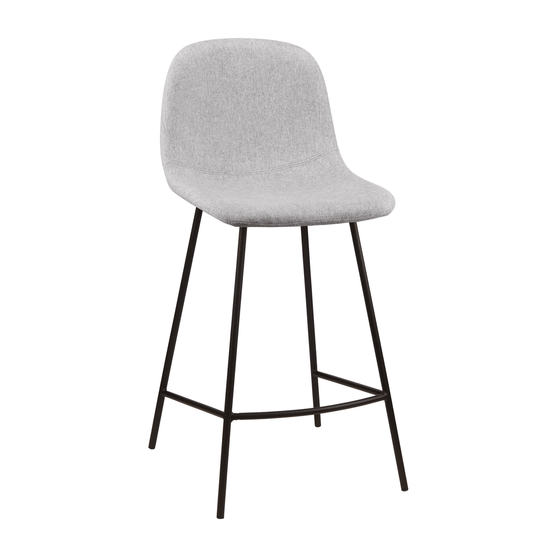 Fabric and Metal Bar Stool