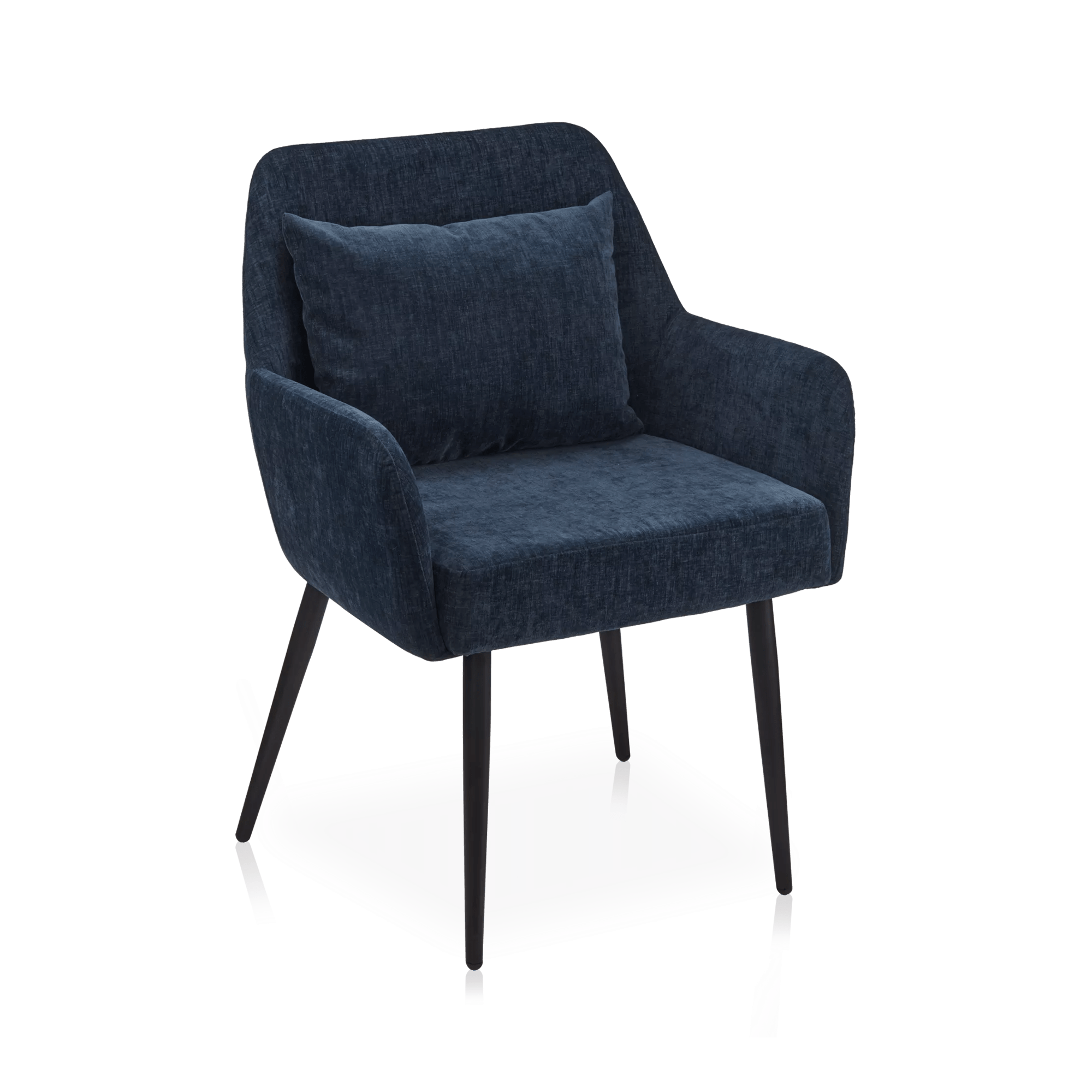 Fabric and Metal Accent Chair