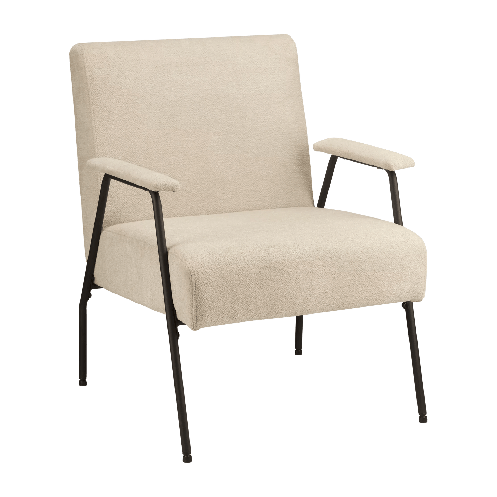 Fabric and Metal Accent Chair