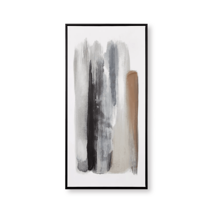 Gel-Embellished Multi Neutral Canvas