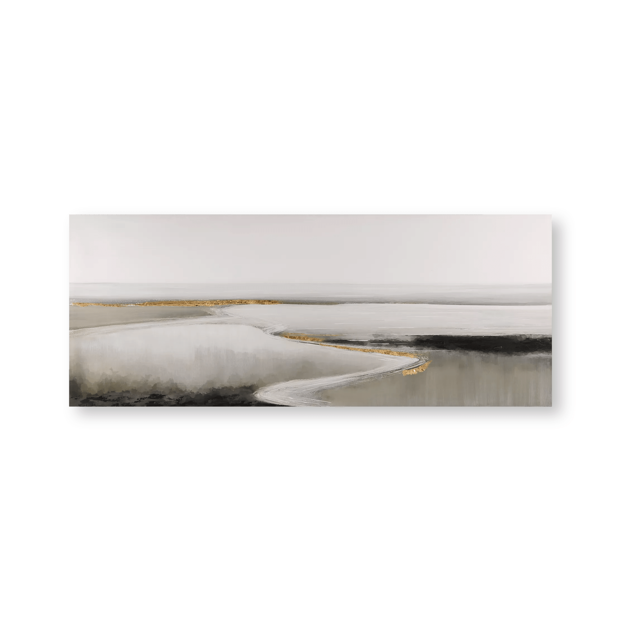 Abstract Wave Oil Painted Canvas