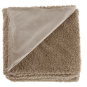 Beige Doodle Boucle Throw