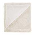 White Doodle Boucle Throw