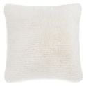 Off White Maddox Faux Fur Decorative Pillow